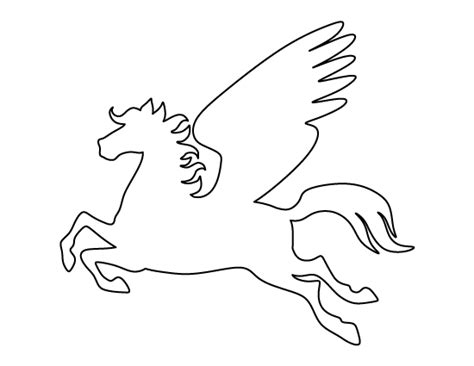 Printable Pegasus Template