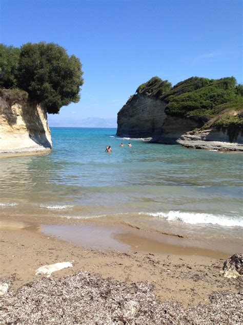 🇬🇷 Sidari Beach In Corfu Island Ionian Sea Greece Visiting Greece