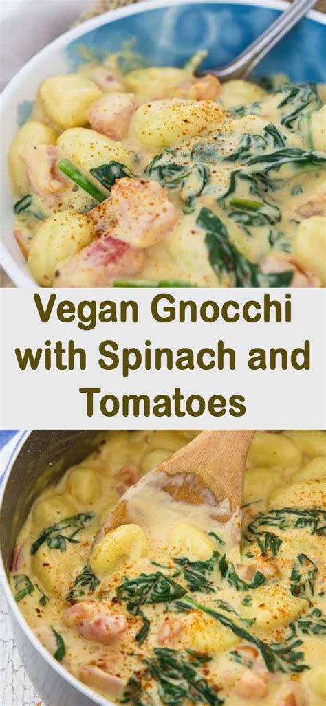 The tv chef and judge said it was the icing on the cake after a long career of. Vegan Gnocchi with Spinach and Tomatoes in 2020 | Vegan ...