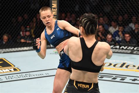 Ufc Results Rose Namajunas Knocks Out Zhang Weili With Brutal Head