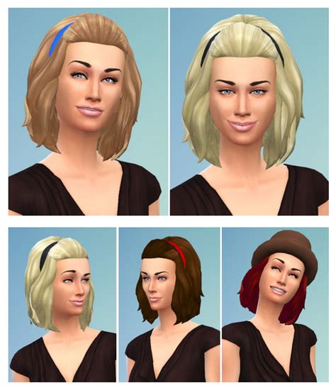 Halfup Medium Hair Female And Male The Sims 4 Catalog
