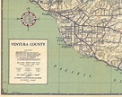 1948 Ventura County Road Map - Automobile Club of Southern California ...