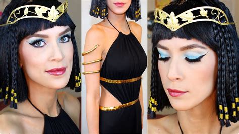 how to do cleopatra halloween costume makeup step by step diy tutorial instructions how to