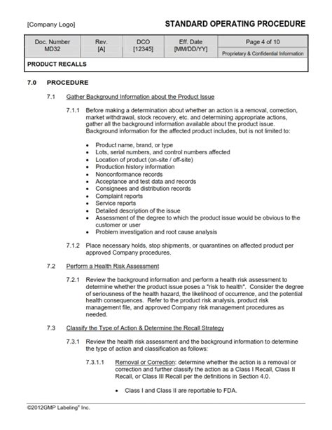 Corrective And Preventive Action Sop Templates Group Md300