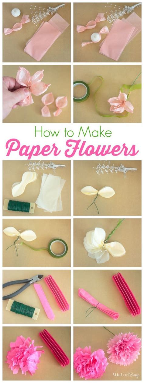 Learn How To Make Tissue Paper Flowers With This Easy Step By Step