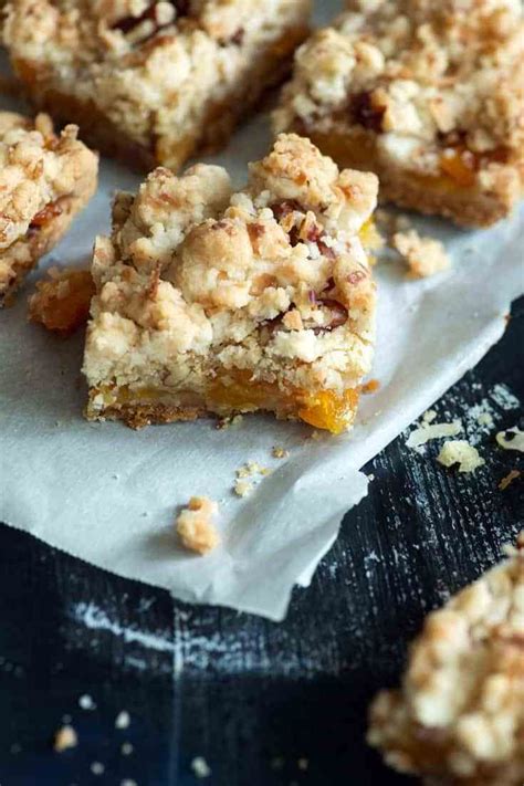Apricot Shortbread Bars With Dried Apricots Butter And Baggage Recipe