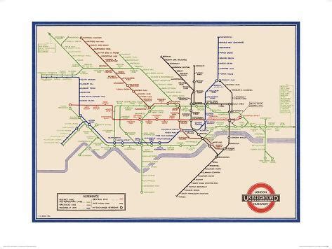 What makes a design classic? London Underground Map, Harry Beck, 1933 Prints by ...