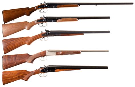 Five Double Barrel Shotguns A Amadeo Rossi Overland 20 Gauge H