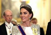 Kate Middleton Dazzles at State Dinner as She Dons Her First Tiara as ...