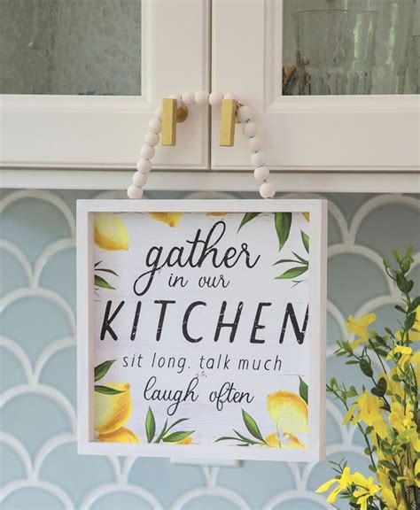 Col House Designs Wholesale Gather In Our Kitchen Beaded Framed Sign