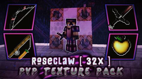 Mcpe Pvp Texture Packs Rose Claw 32x Fps Boostlow Fire Android