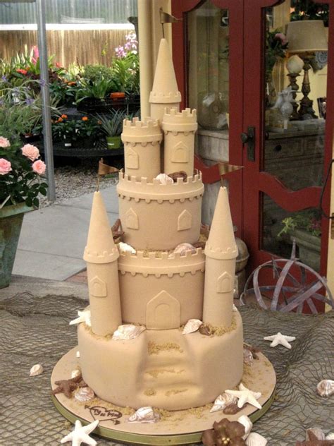 Sand Castle Wedding Cake
