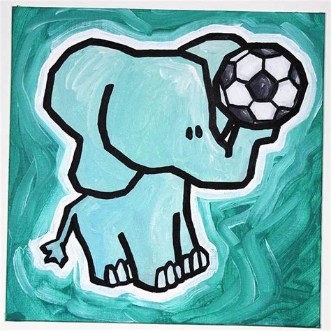 Elephant With Soccer Ball Ali Spagnola
