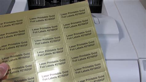 Gold Foil Label Printing