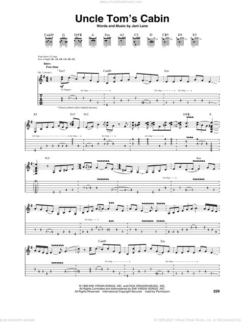 Why is uncle tom's loyalty to his master such a subject of harsh criticism and ridicule? Warrant - Uncle Tom's Cabin sheet music for guitar (tablature)
