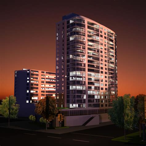 High Rise Building Free 3d Model Max Free3d