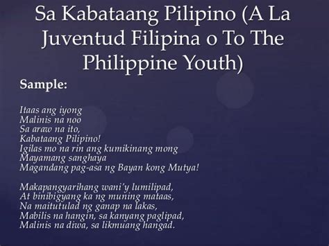 Tula Para Kay Rizal Who Writes For