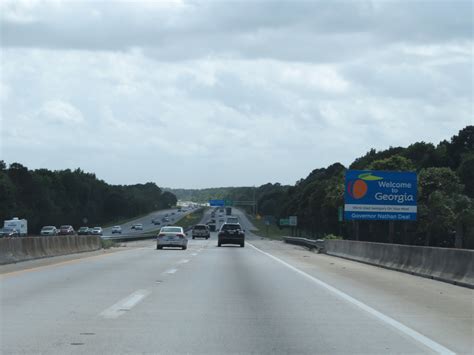 Georgia Interstate 95 Southbound Cross Country Roads