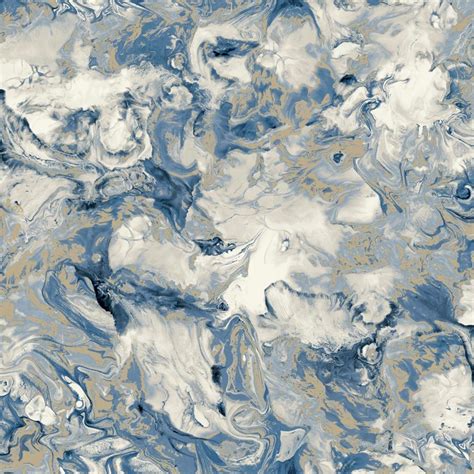 Muriva Elixir Metallic Marble Wallpaper 106504 Blue