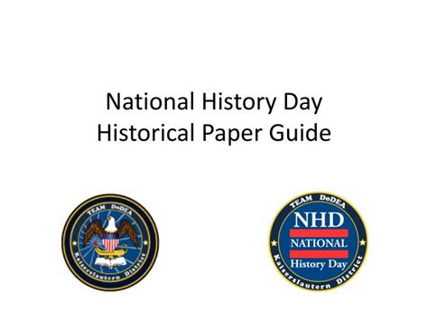 Ppt National History Day Historical Paper Guide Powerpoint