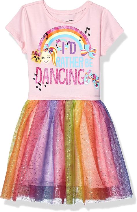 Jojo Siwa Girls Rather Be Dancing Tutu Dress With Tulle