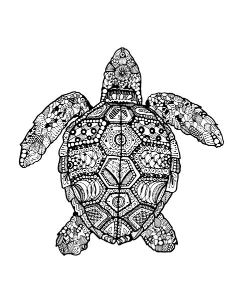 Turtle Zentangle Drawing By Smondesigns On Etsy Zen Dangle Doodle