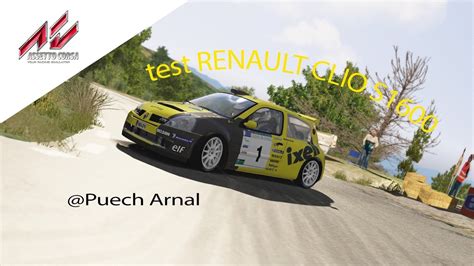 Assetto Corsa Rally Test Renault Clio Super Puech Arnal Youtube