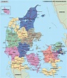 denmark political map | Order and download denmark political map