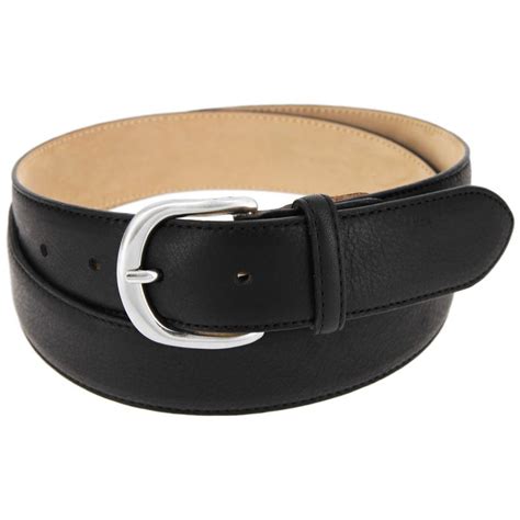 Décor d'une boucle fine en métal doré et martelé de 8cm de diamètre. Ceinture noire en cuir - Morgan - Atelier de la Ceinture