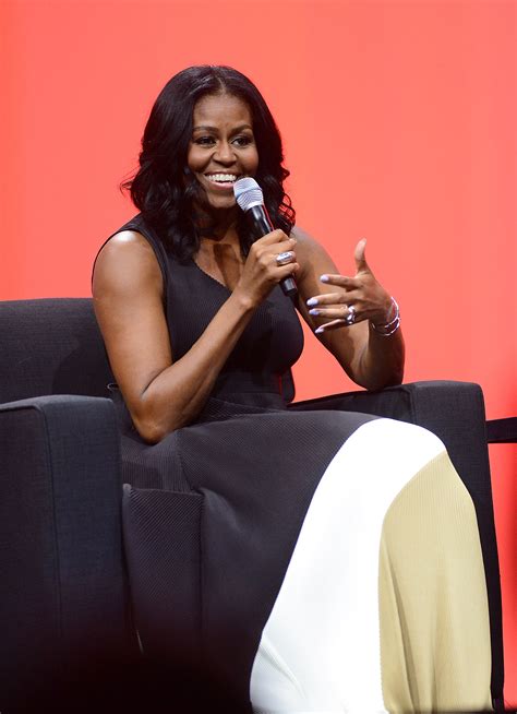 Michelle Obama Makes First Post White House Appearance In Pleats