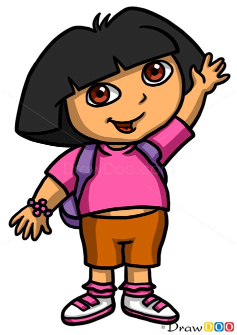 How To Draw Dora Cartoon Characters How To Draw Drawing Ideas Draw