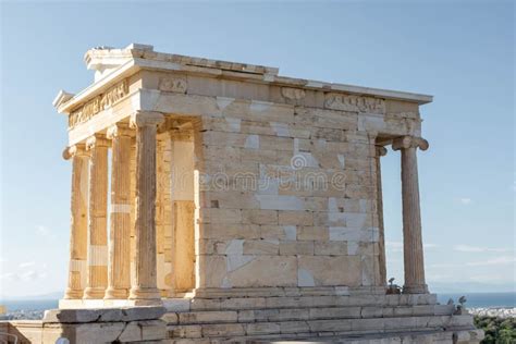 Temple Of Athena Nike In The Acropolis Athens Greece Stock Photo