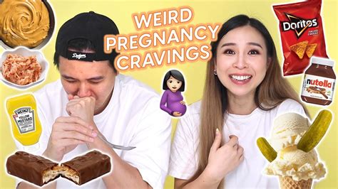 trying weird pregnancy cravings 🤰🏻 youtube