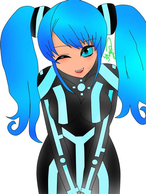 Tron Anime Girl My Art2 By Saras008 On Deviantart
