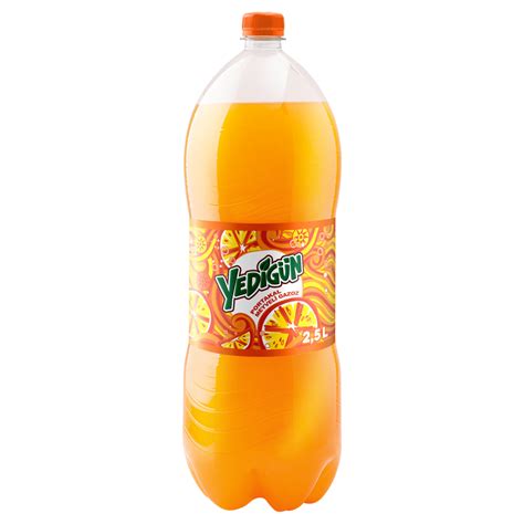 YedİgÜn Orange Fruit Soda Bottle 2 5 L Zehra