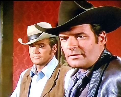 Lee Majors And Peter Breck In The Big Valley Cowboy Hats Lee Majors