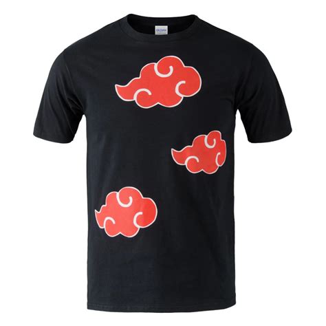 Anime Naruto Akatsuki Logo Pattern T Shirt Itachi Uchiha Anime T Shirts