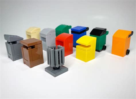 Lego Garbage Cans Lego Furniture Lego Design Lego