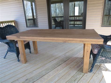 Lets Just Build A House Simple Diy Patio Table Reveal