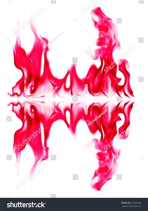 Red Fire Light On White Background Stock Photo 251507560 Shutterstock