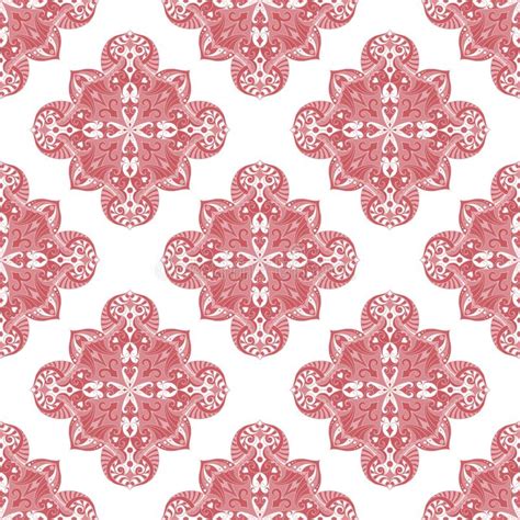 Decorative Ornamental Pattern Design Mosaic Tiles Radial Mandalas