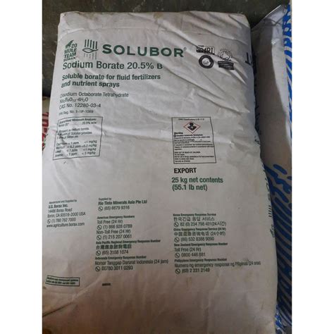 Solubor Borax Sodium Borate Boron Based Insecticide Fungicide