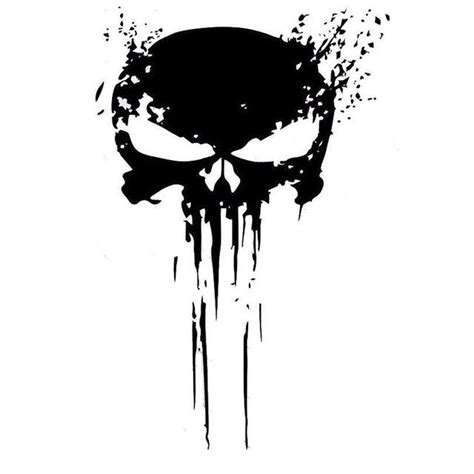 Black And White Punisher Logo Logodix
