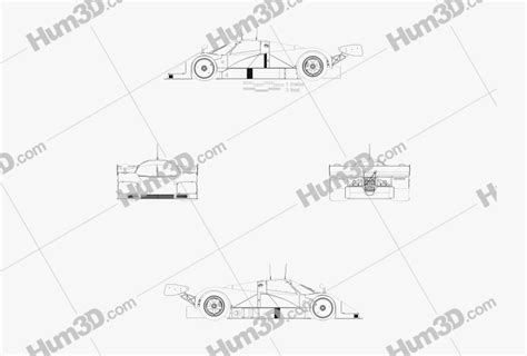 Mazda 787b 1994 Blueprint