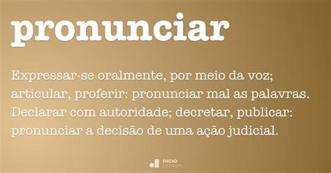 Pronunciar Dicionário Online De Português