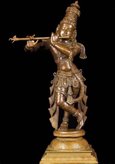 Sold Gopal Krishna Playing Flute 24 9bc12 Hindu Gods And Buddha Statues
