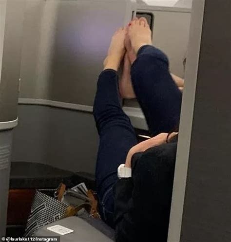 Couple Spotted Playing Footsie Barefoot On Flight Celebrity Wshow