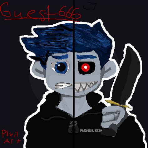 How To Draw Guest 666 Drone Fest - draw any roblox myth contest pixilart