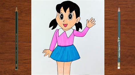 How To Draw Shizuka Drawing Step By Step Easy Shizuka Drawing For