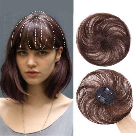 Genuine Human Hair Topper Clip Wigs Hairpiece Toupee Top Pieces Wiglet